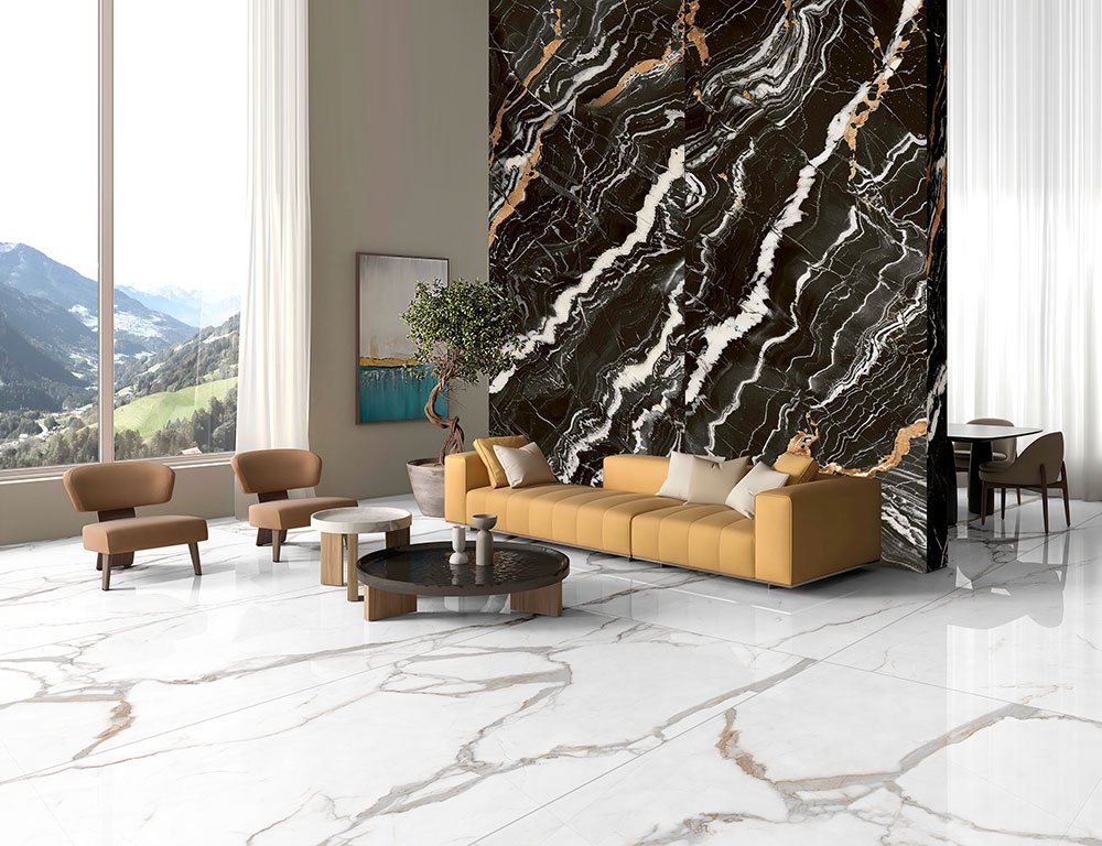 Evoque Nero Lux Vitrified Tile